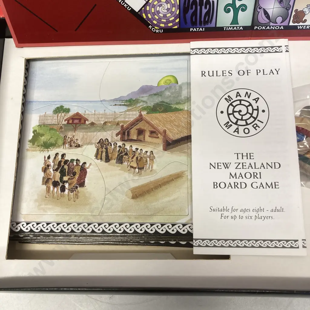 A Vintage Mana Maori Board Game - Question and Answer Game about Maori culture, Made in NZ by Rua Ara Baker Image 1++