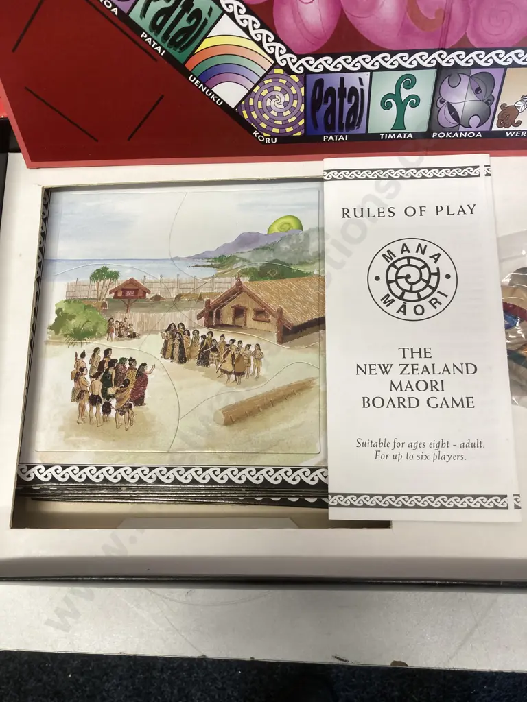 A Vintage Mana Maori Board Game - Question and Answer Game about Maori culture, Made in NZ by Rua Ara Baker Image 1++