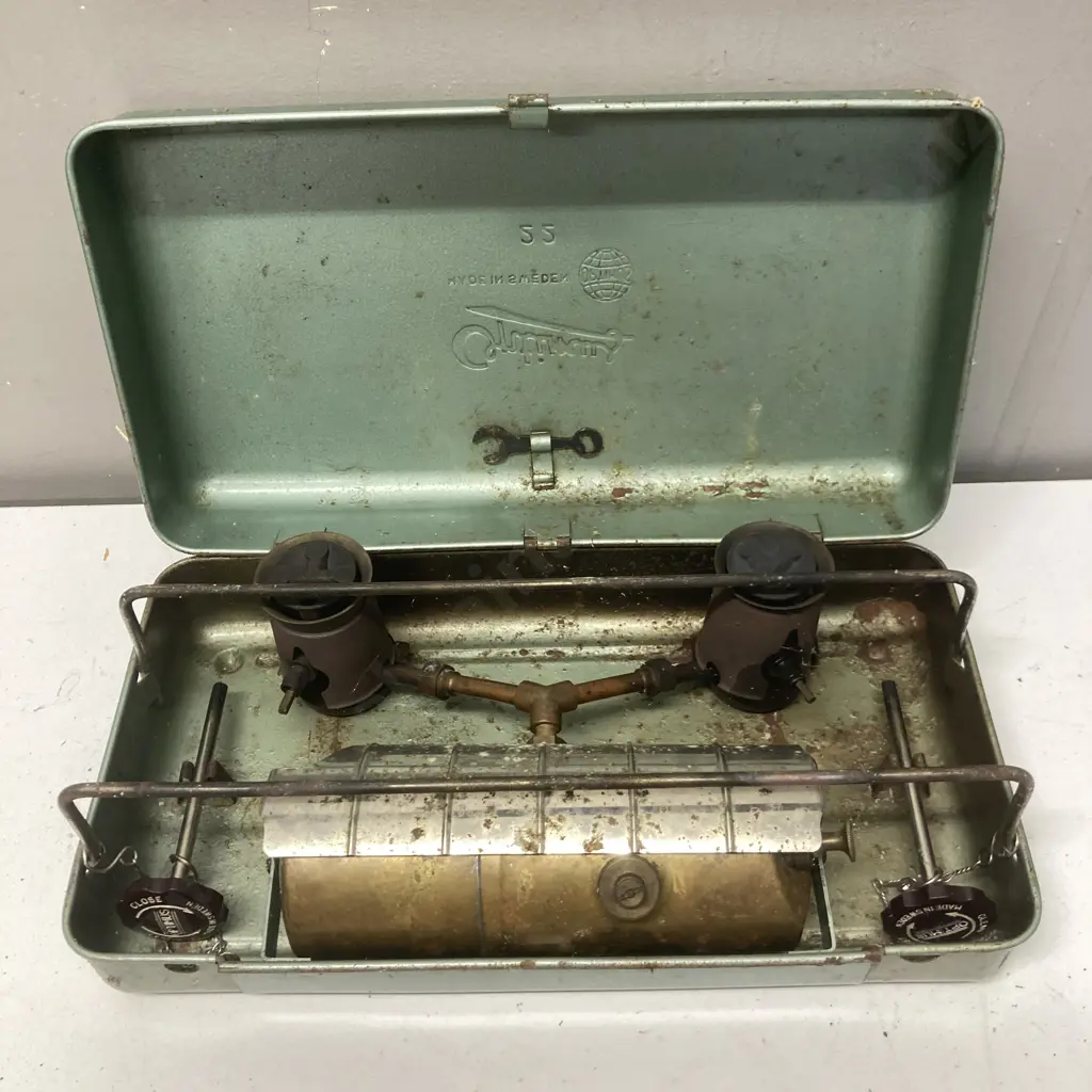 Vintage 1950s Optimus 22 Double Burner Stove Image 1++