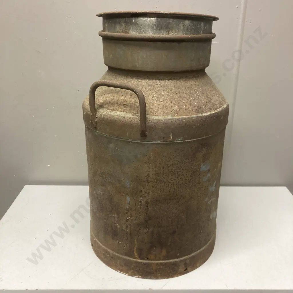 Vintage WSMC Steel Milk Can With Lid. 60 x 35cm Image 1++