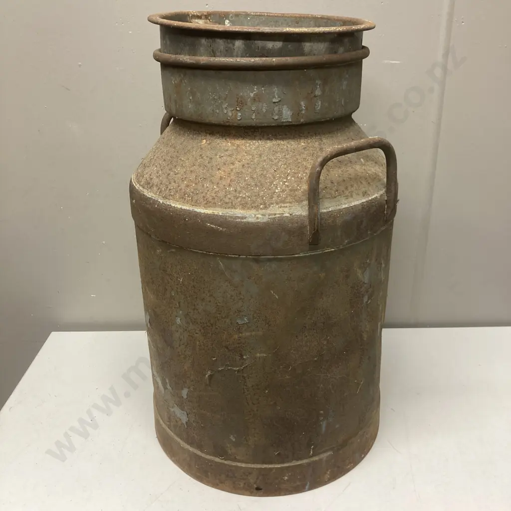 Vintage WSMC Steel Milk Can With Lid. 60 x 35cm Image 1++