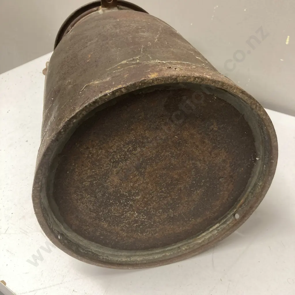 Vintage Steel Cream Can With Lid. 35 x 23cm Image 1++