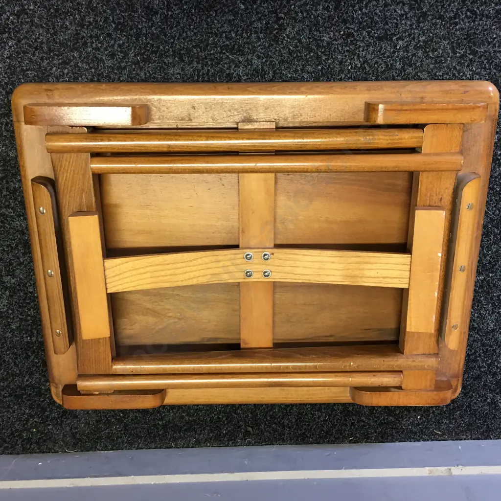 Mid Century Rectangular Folding Coffee Table  H45,W59,D44cm. Image 1++
