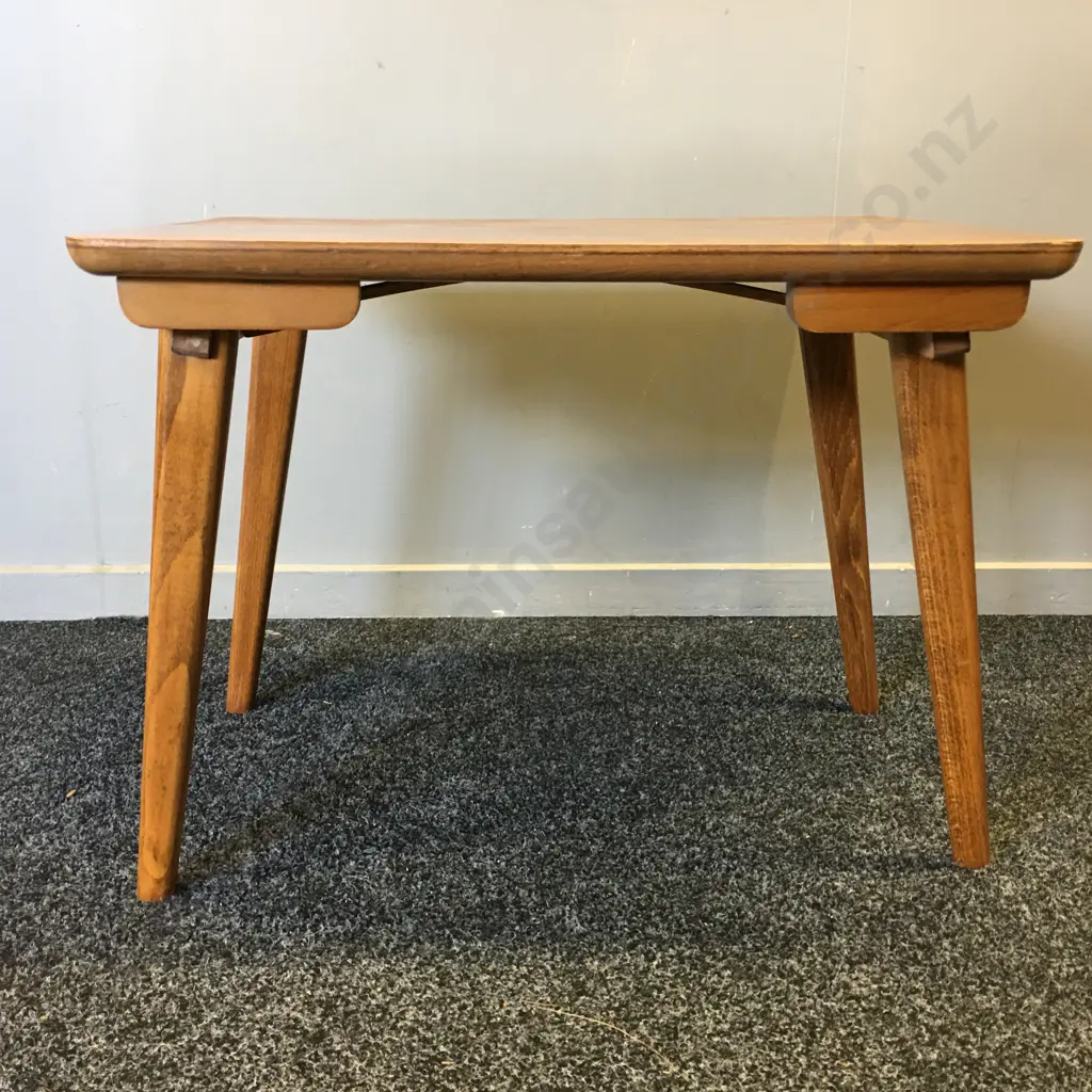 Mid Century Rectangular Folding Coffee Table  H45,W59,D44cm. Image 1++
