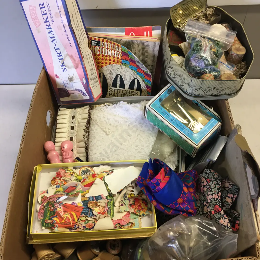 Vintage Haberdashery  Items Including Lace, Stickers Etc Image 1++