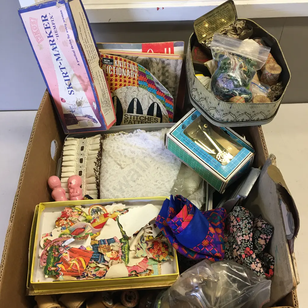 Vintage Haberdashery  Items Including Lace, Stickers Etc Image 1++