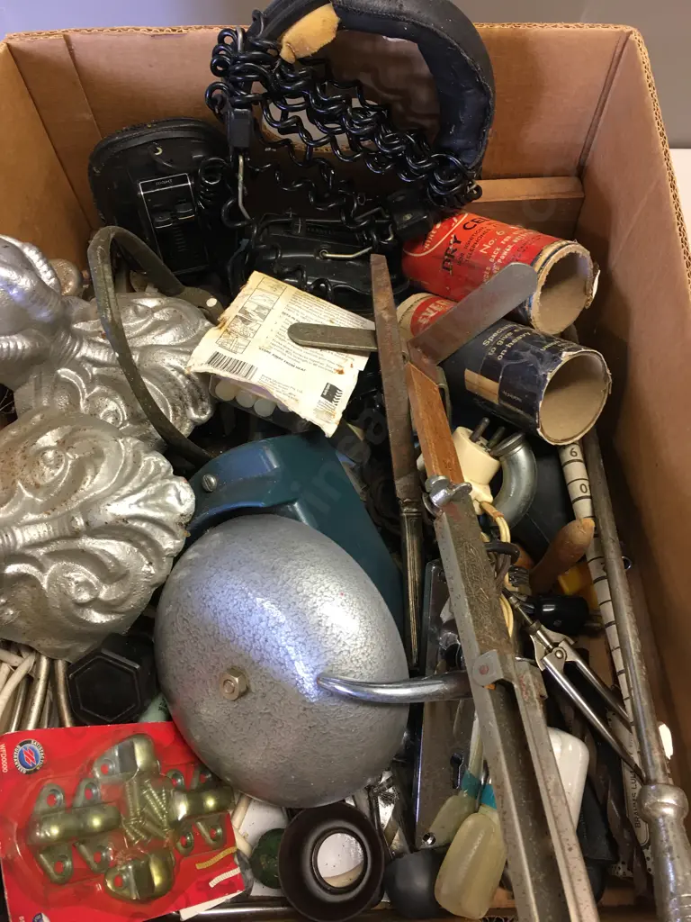 Assorted Box Of Hardware Items Image 1++