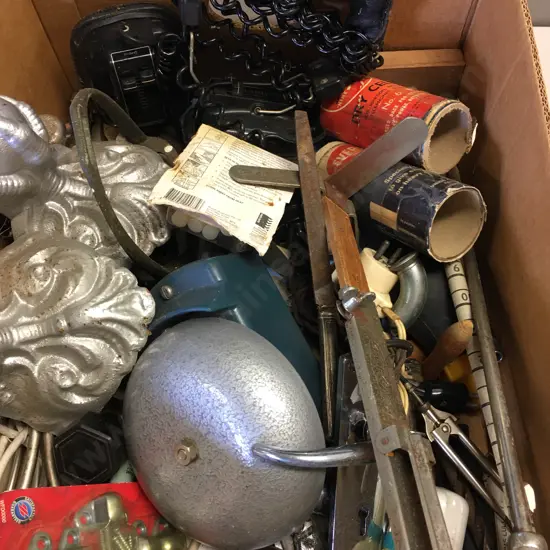 Assorted Box Of Hardware Items
