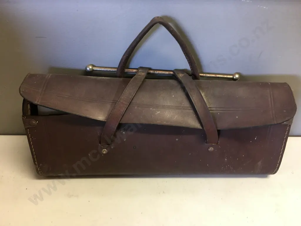 Vintage Leather Bag, Sheet Music Bag, Books Etc Image 1++