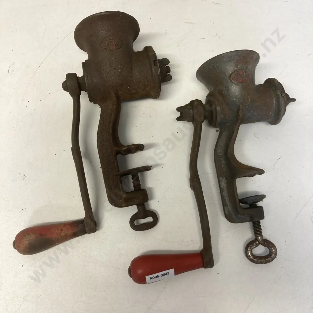 Vintage Spong National 25 & National 30 Mincers Image 1++