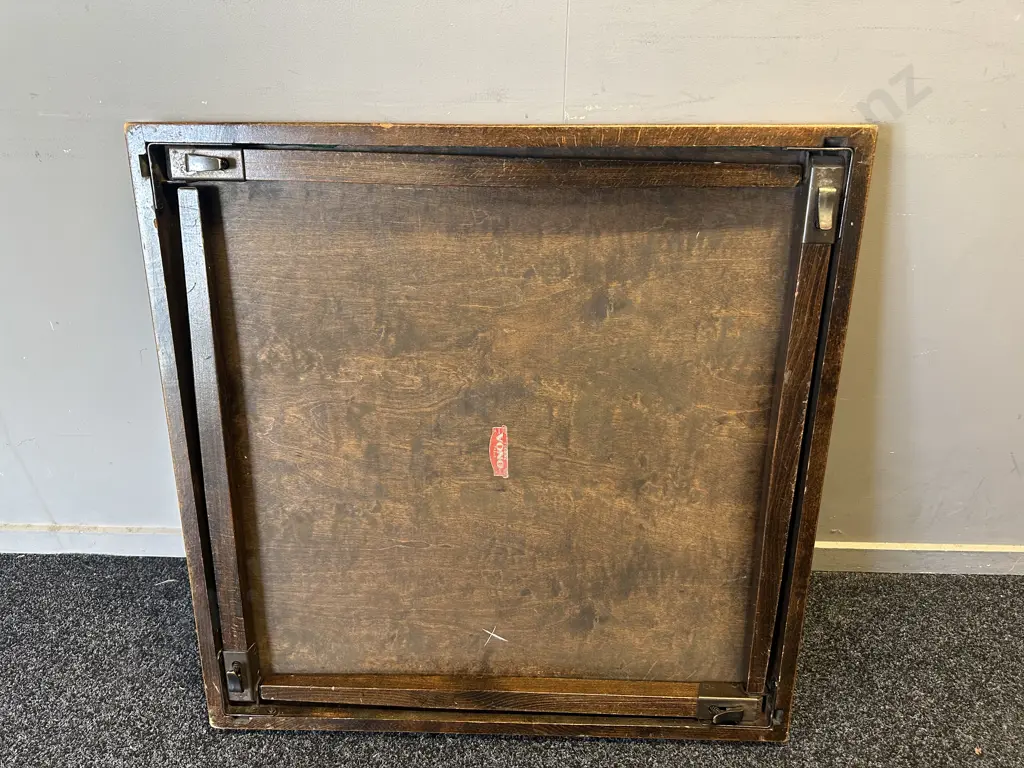 Vintage British Folding Vono Card Table 76x76cm. Image 1++