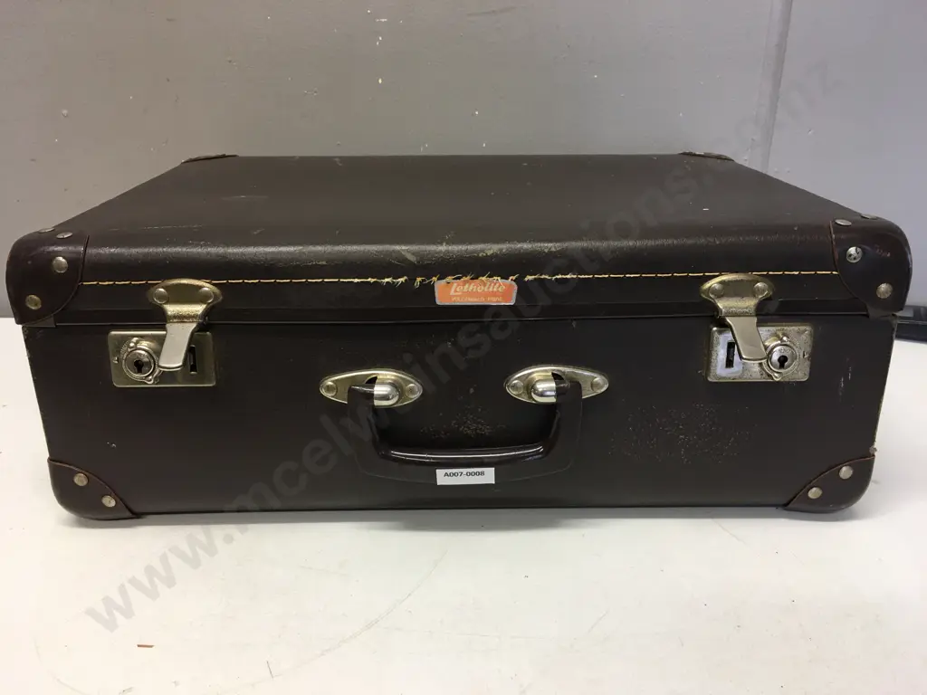 Vintage Letholite Suitcase. H17 W46 D32cm Image 1++
