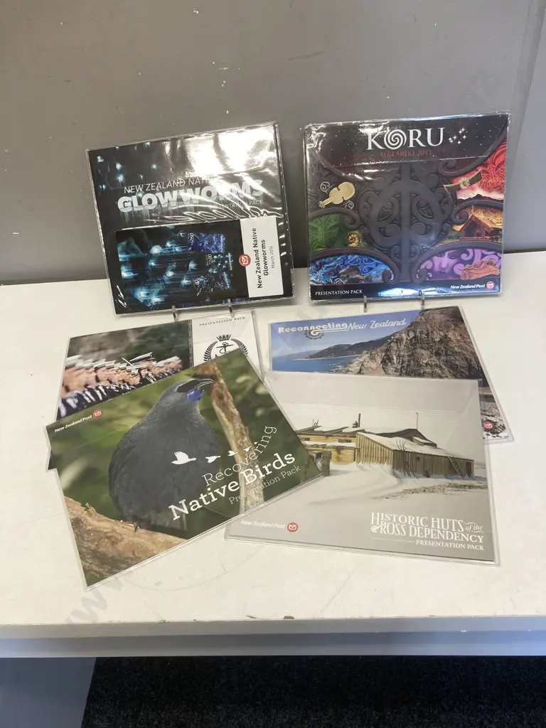 Lot of Six New Zealand Post Stamp Presentation Packs Image 1++
