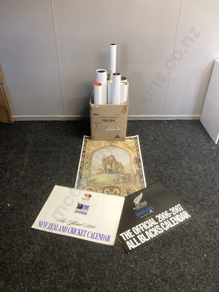 Box Lot  - Posters, All Blacks, NZ Cricket, NZ Football, Movies, LOTR Etc Image 1++