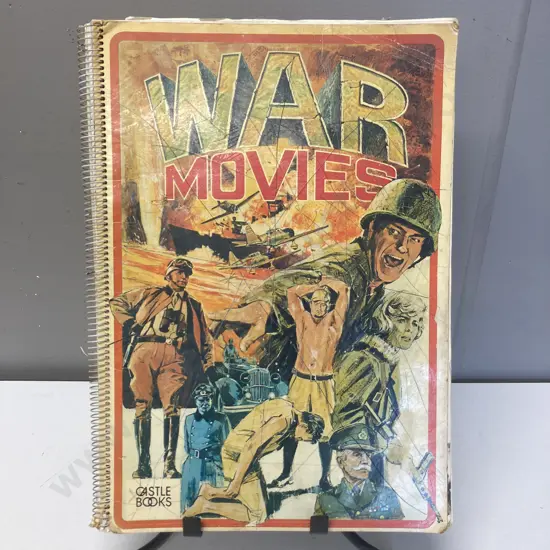 WAR MOVIES Tom Perlmutter 1974 First Edition, First Printing. Spiral Bound, New Jersey Castle Books. ISBN 0890090009