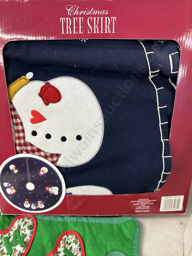 Christmas Tree Skirt, Bavarian Christmas Angel & Advent Calendar Image 1++