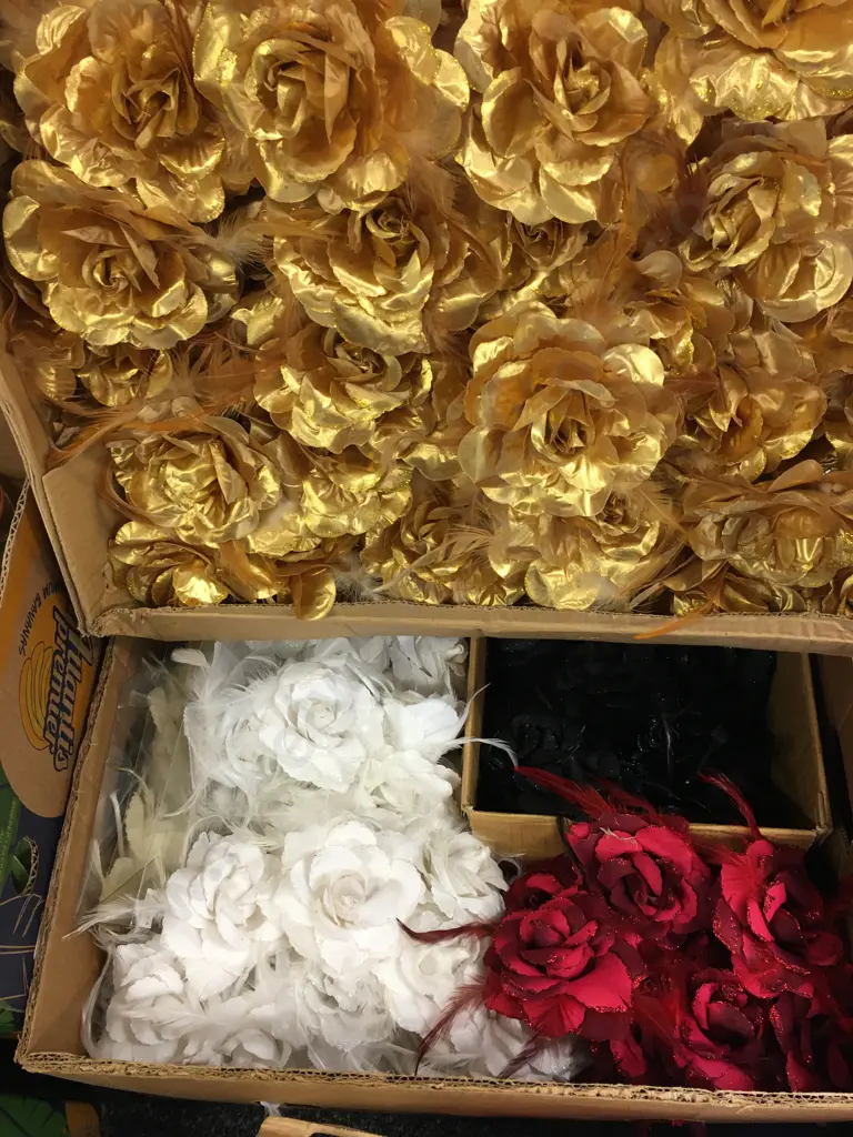 Assorted Faux Rose Clip Ons Image 1++