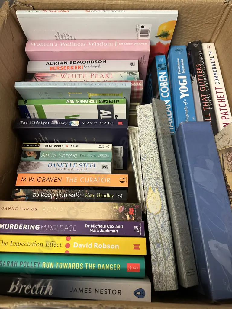 Box Of Assorted Books Image 1++
