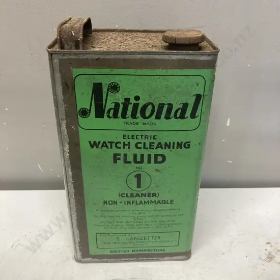Vintage Tin - National Electric Watch Cleaning Fluid No1