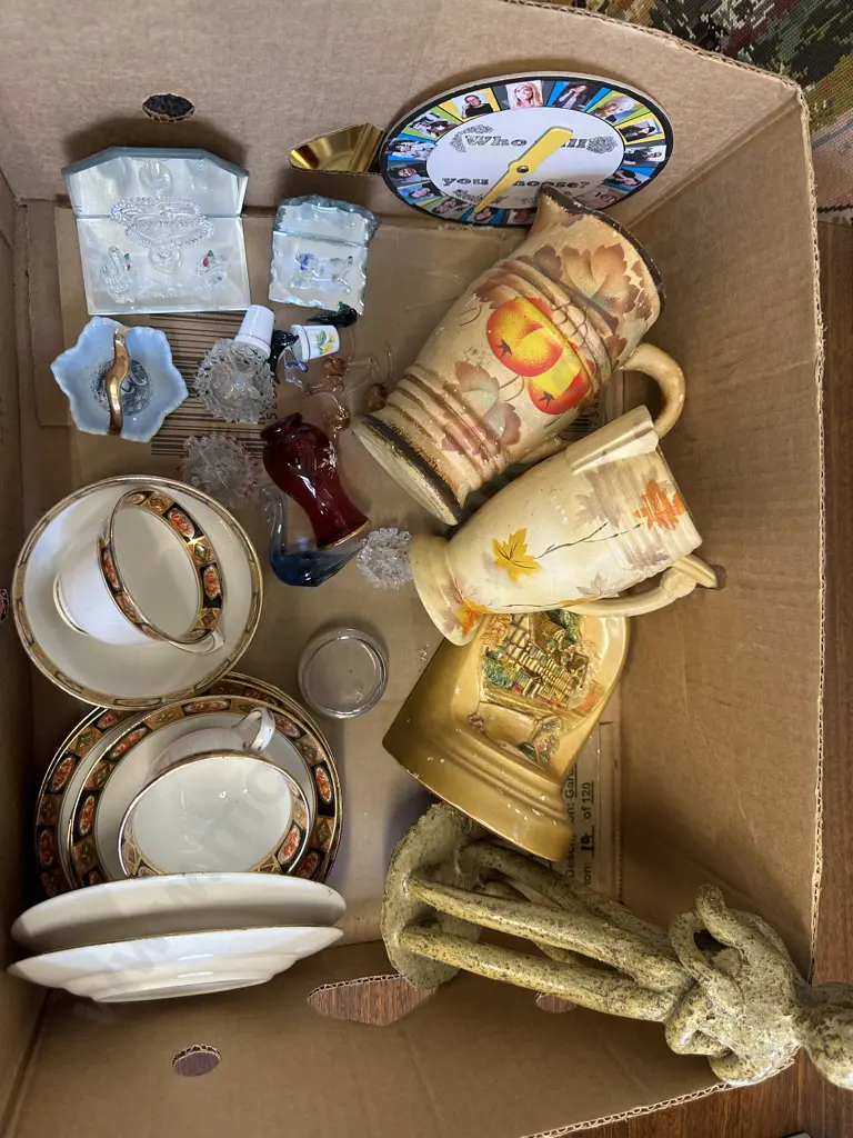Box Of Assorted China Items Image 1++