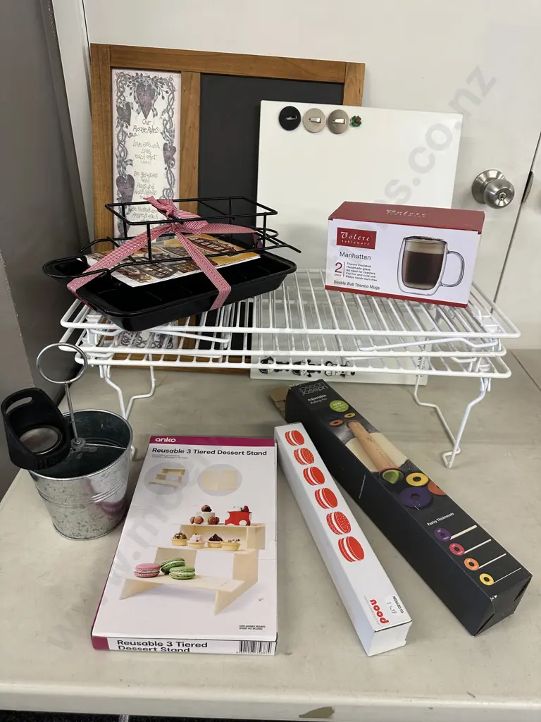 Notice Boards, Pantry Organisers, Bakeware Etc Image 1++