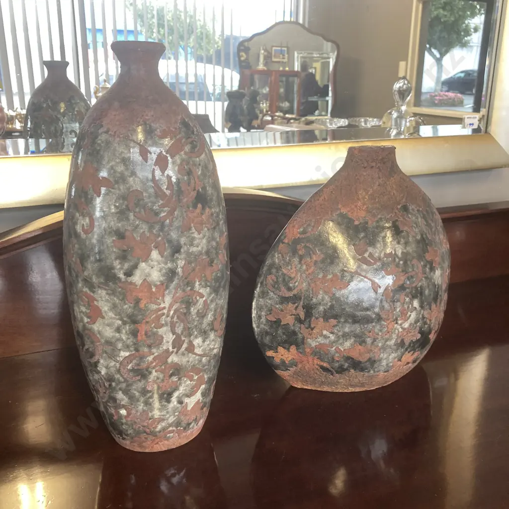 Pair of May Time Large Decorative Bud Vases Image 1++
