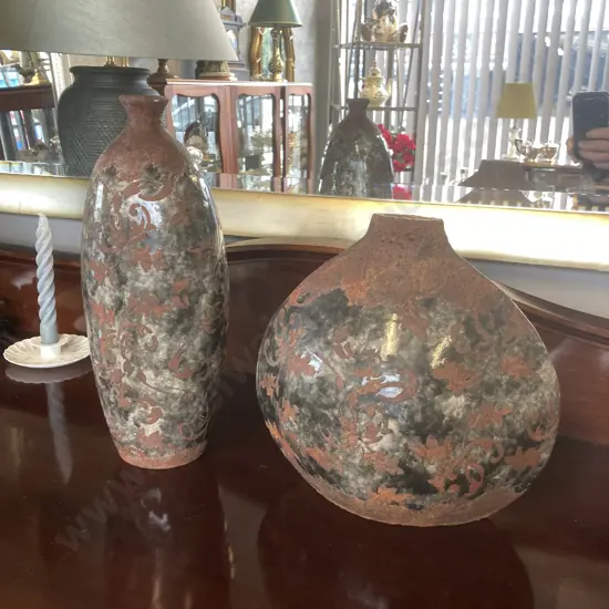 Pair of May Time Large Decorative Bud Vases