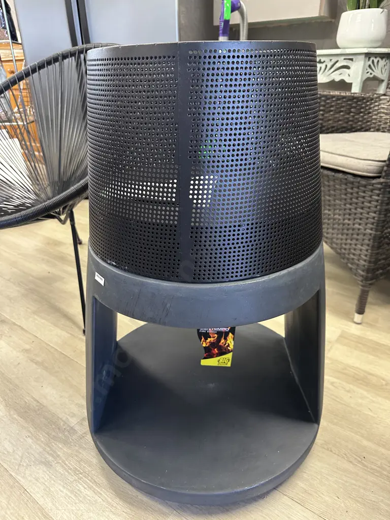 Big Smoke Contempo Round Mesh Brazier - Granite. 72 x 50cm Image 1++