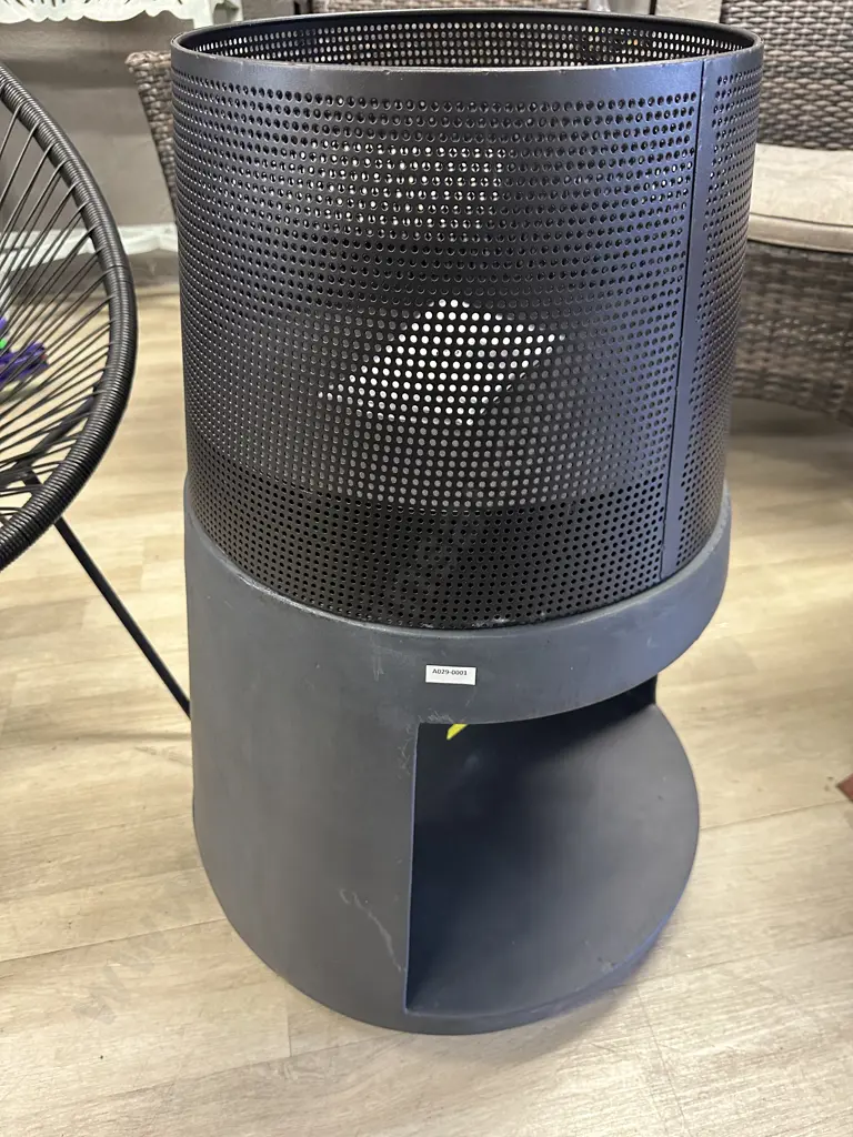 Big Smoke Contempo Round Mesh Brazier - Granite. 72 x 50cm Image 1++