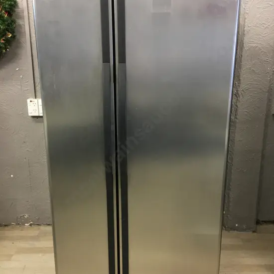 Whirlpool 6ED2FHKXRL 640L Side By Side Fridge Freezer, Stainless Steel & Black