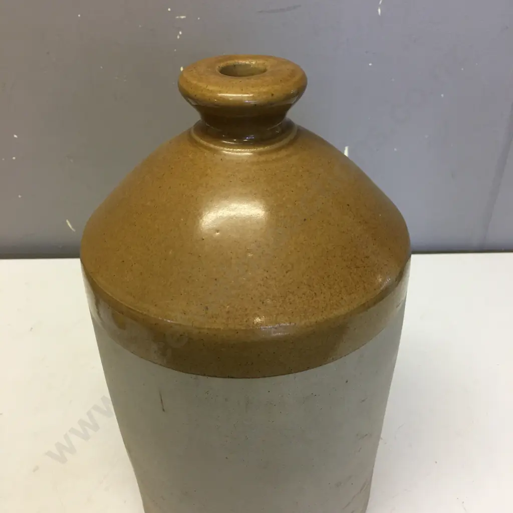 Vintage Stone Ware Jar Two Tone H32cm. Image 1++