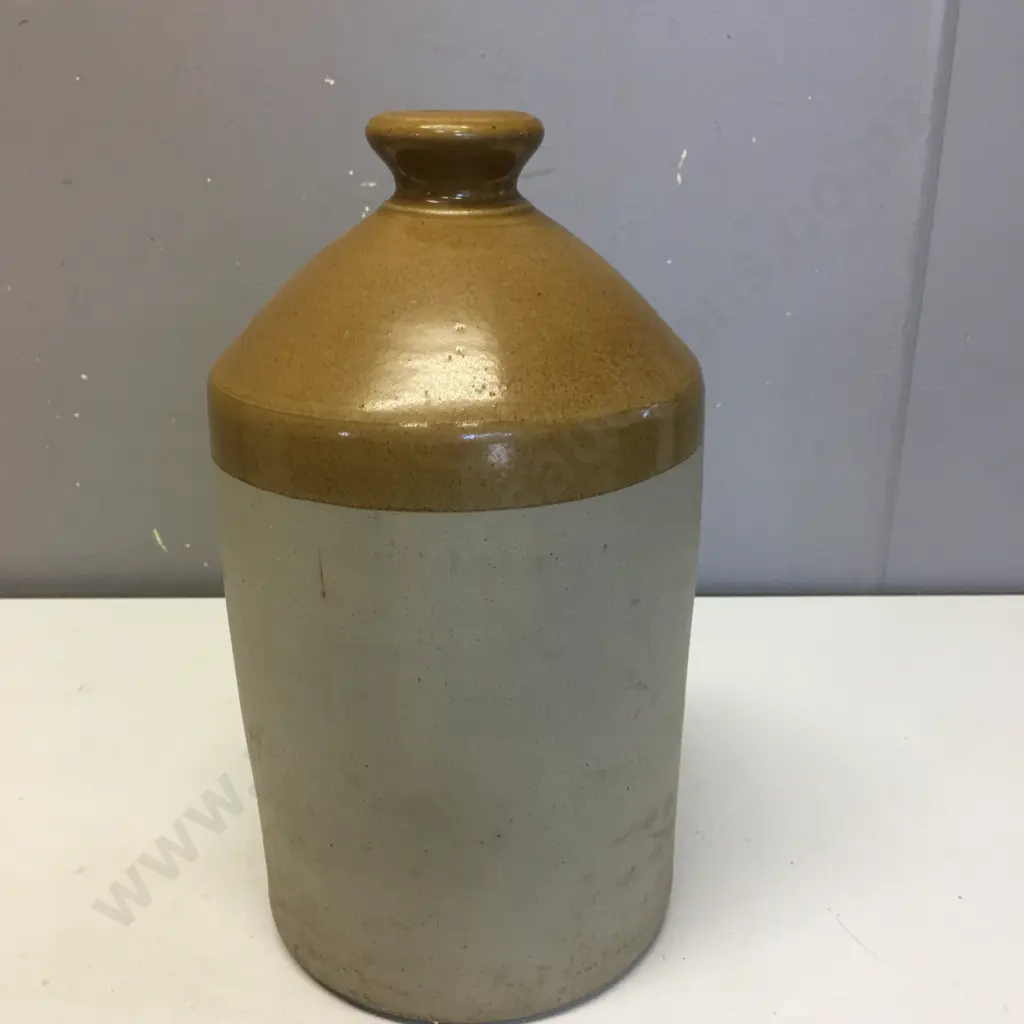 Vintage Stone Ware Jar Two Tone H32cm. Image 1++