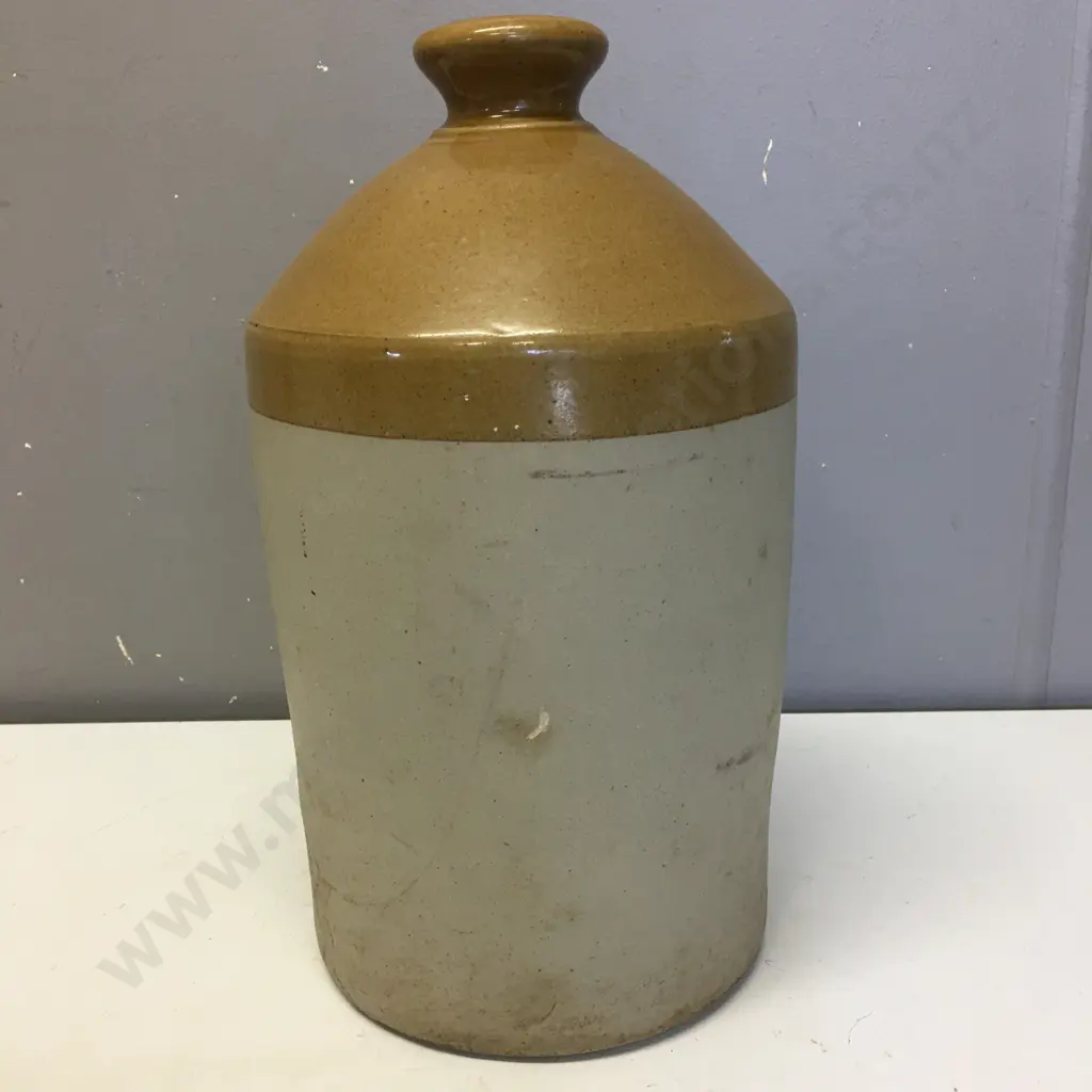 Vintage Stone Ware Jar Two Tone H32cm. Image 1++