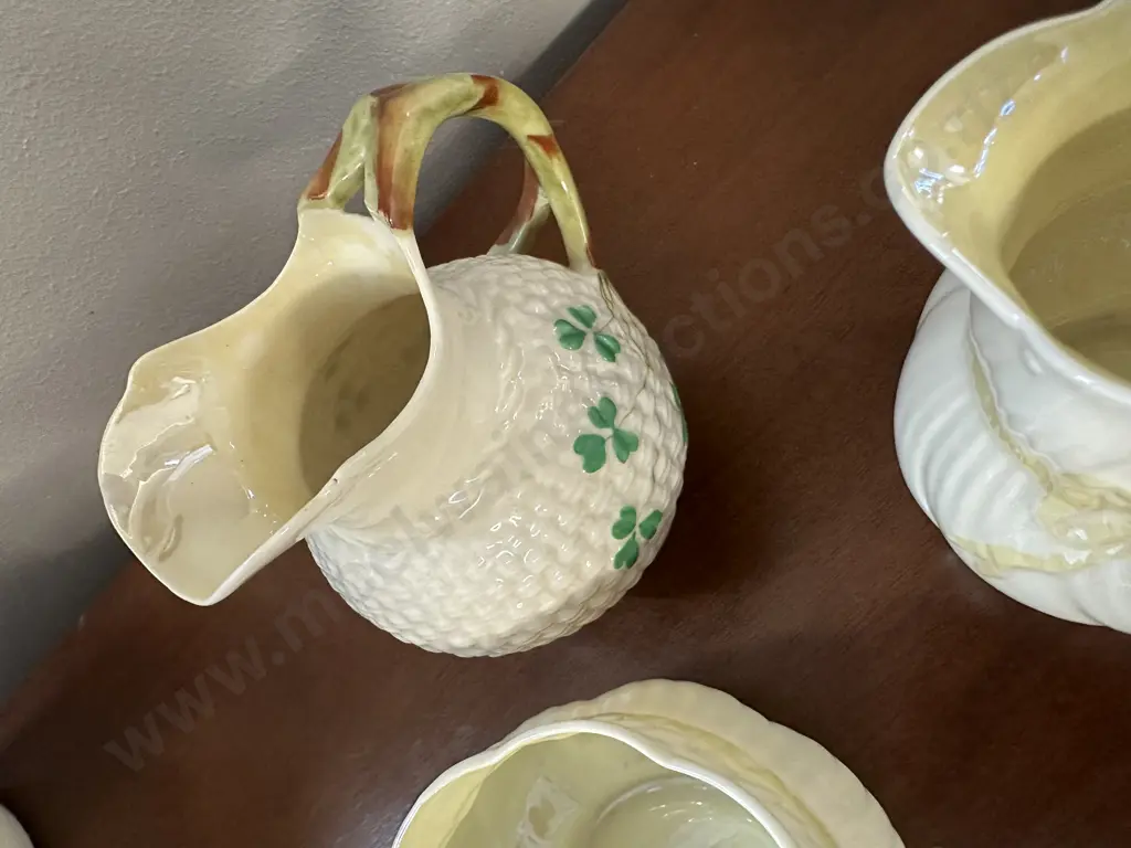 Antique Belleek Items  (Small Chip To a Jug) Image 1++