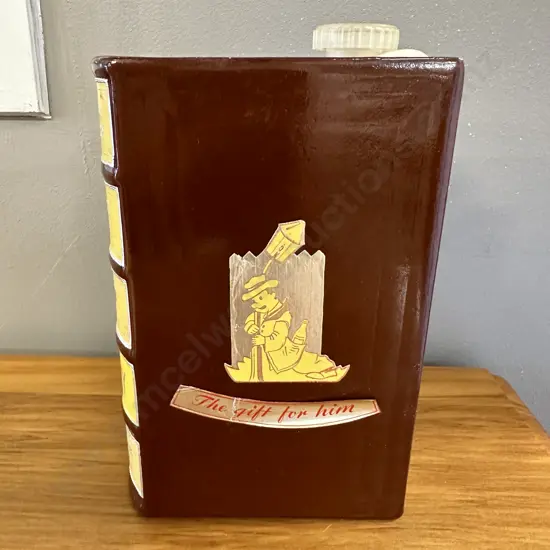 Vintage German Whisky Decanter Concise Dictionary Book Bright Spirit