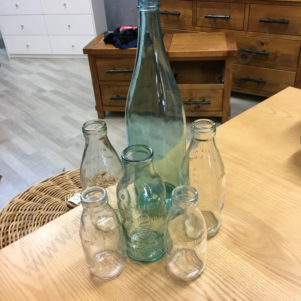 Vintage Bottles, Milk, Cream Etc Image 1++