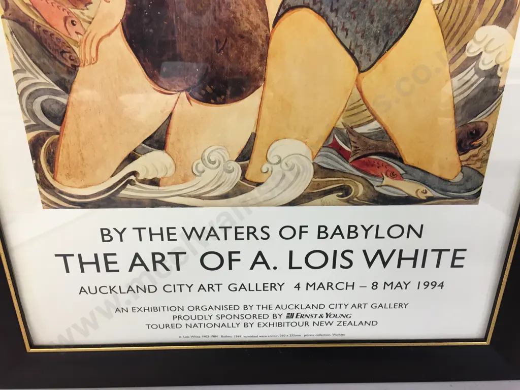 Framed Artwork By The Waters Of Babylon: The Art Of A.Lois White.H67,W50cm. Image 1++