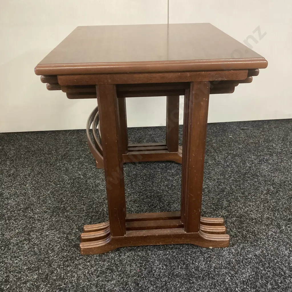 Mid Century G Plan Style Nest of 3 Tables. H51 W53 D46 Image 1++