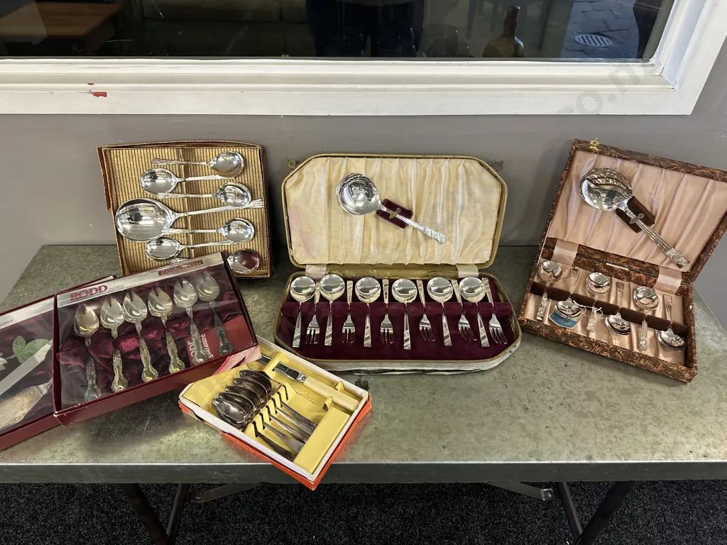 Selection Of Boxed Silverware Cutlery Image 1++