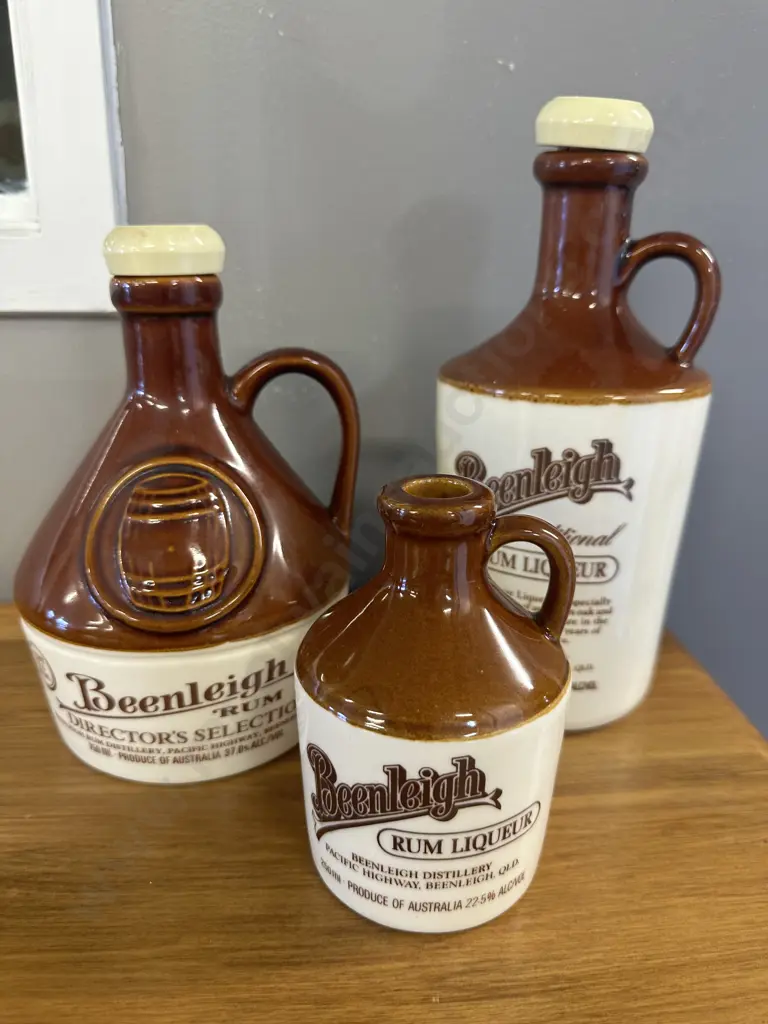 Selection of Rum Stoneware Decanters Image 1++