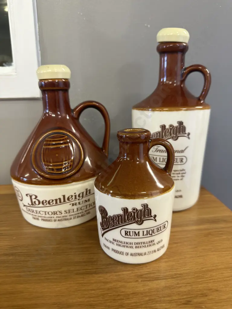 Selection of Rum Stoneware Decanters Image 1++