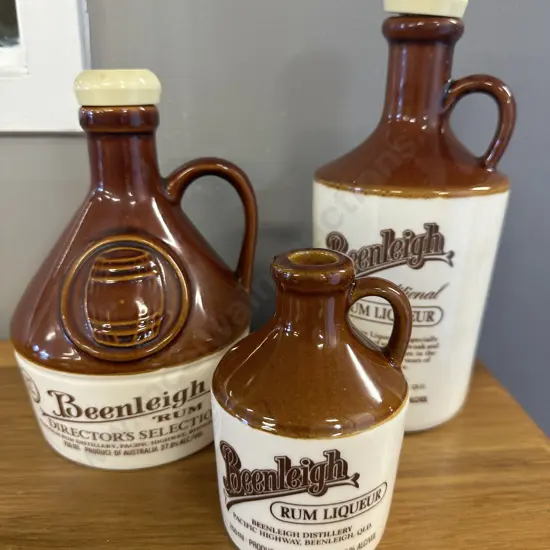 Selection of Rum Stoneware Decanters