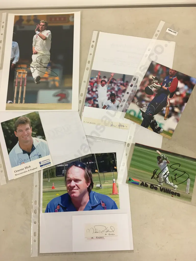 Selection of Cricketers Autographs & Photos Image 1++