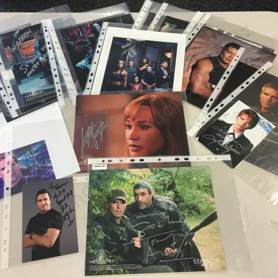 Selection of Autographed Photos Stargate & Stargate Atlantis