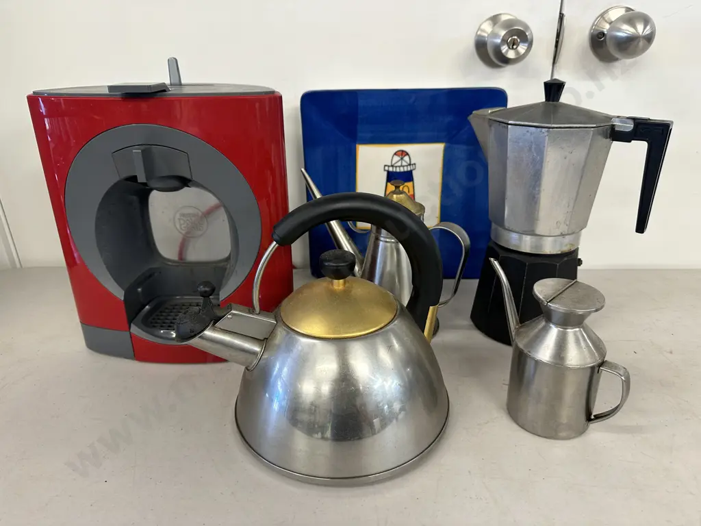 Red Nescafe Dolce Gusto, Stove Top Coffee Percolator, Kettle, Oil Pots, Etc Image 1++
