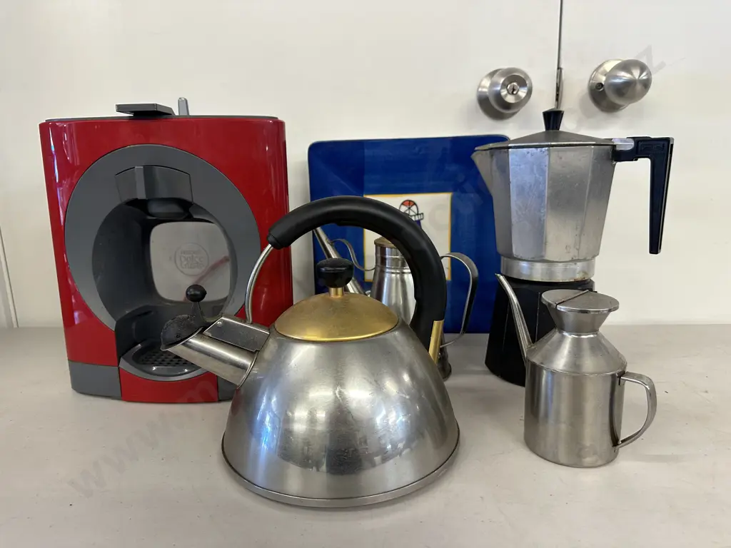 Red Nescafe Dolce Gusto, Stove Top Coffee Percolator, Kettle, Oil Pots, Etc Image 1++