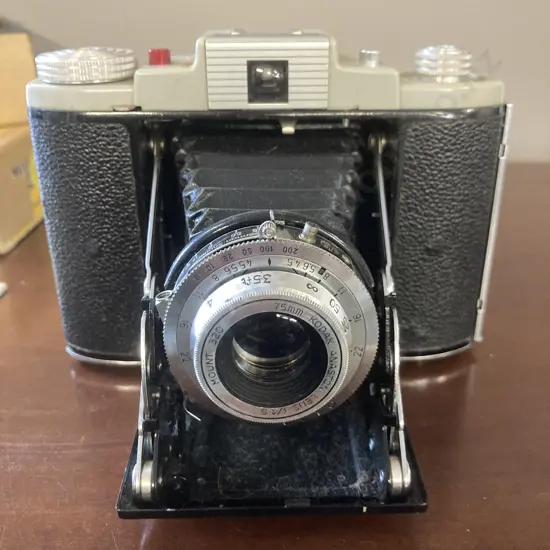 Kodak 66 Model III Folding Bellows Camera Vintage with Manual and Original Box