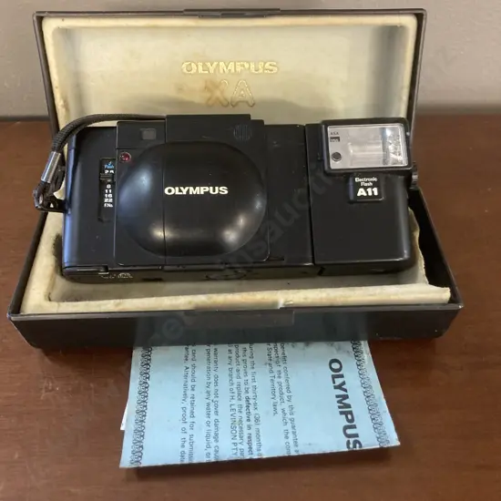 Olympus XA A11 Flash Point & Shoot 35mm Film Camera JAPAN, With Case