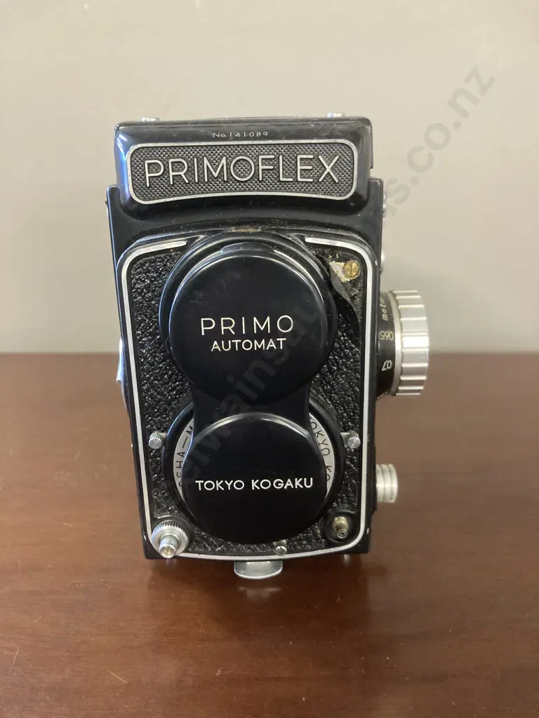 Rare Tokyo Kogaku Primoflex Automat TLR Camera Topcor 75mm Image 1++