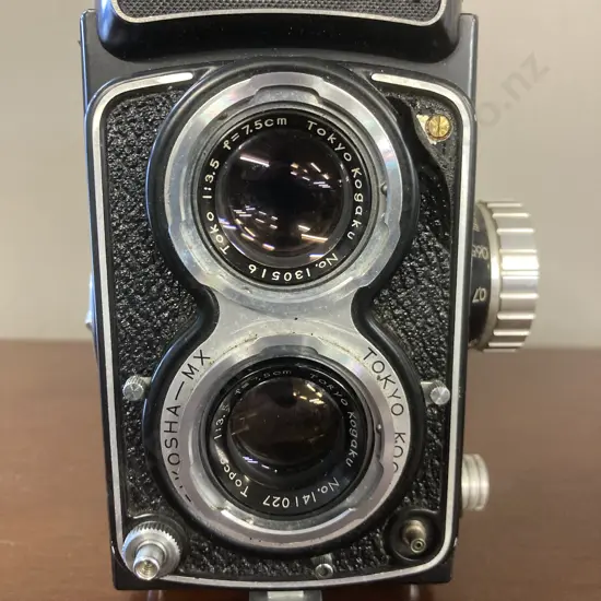 Rare Tokyo Kogaku Primoflex Automat TLR Camera Topcor 75mm